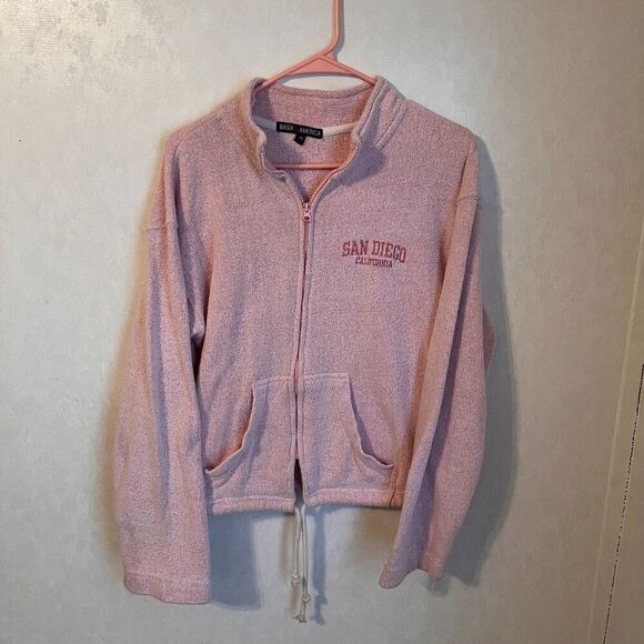 San Diego Basix of America Pink sweatshirt with San Diego California embroidered - Picture 1 of 6